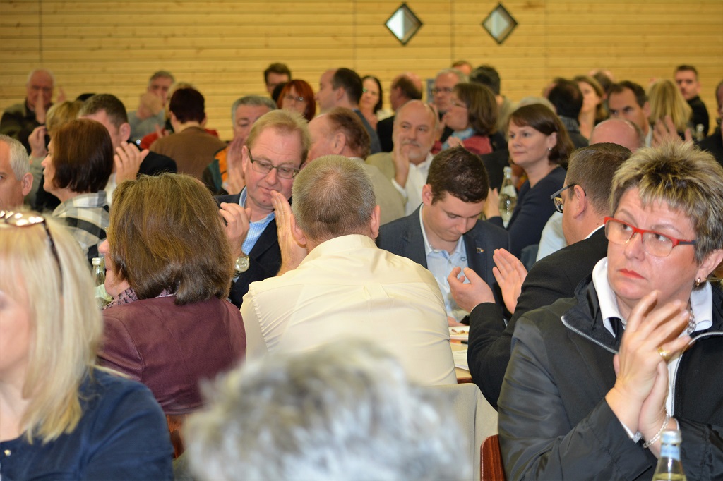 Blick auf die Delegierten des Bezirksparteitags 2015